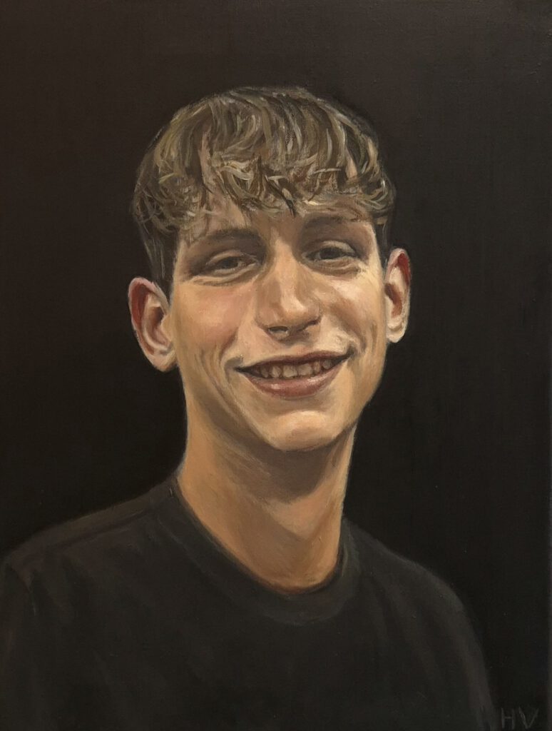 Portret jongen, Schilderij tiener
