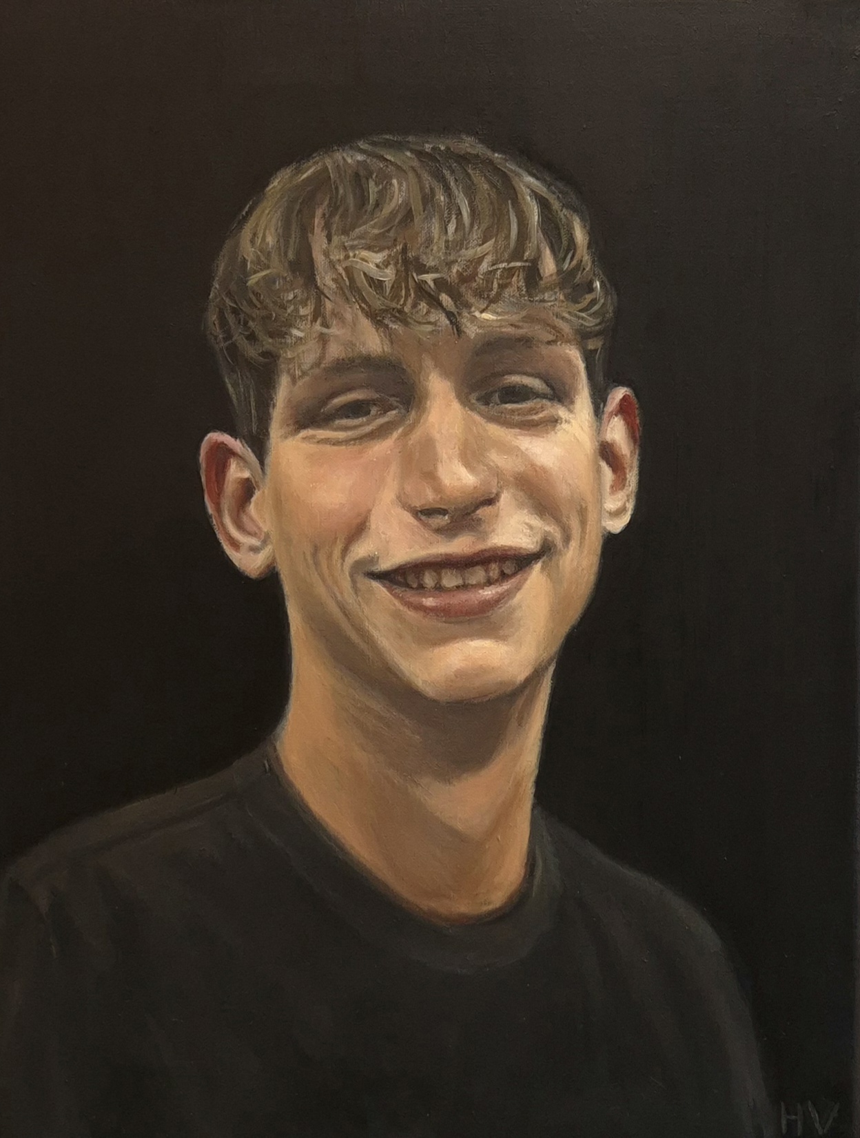 Portret jongen, Schilderij tiener